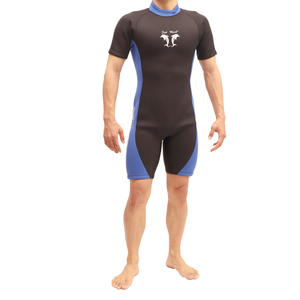 2mm / 3mm 潛水短袖防寒衣 後背式拉鍊 適合自由潛水與衝浪保暖