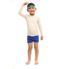 兒童保暖泳衣 長袖防曬男童 小孩兩截式泳裝 男孩中大童防磨衣水母衣